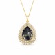 Kulons „Jasmine (Silver Night)“ ar Swarovski® kristāliem