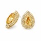 Auskari „Jasmīns (Golden Shadow)“ ar Swarovski® kristāliem