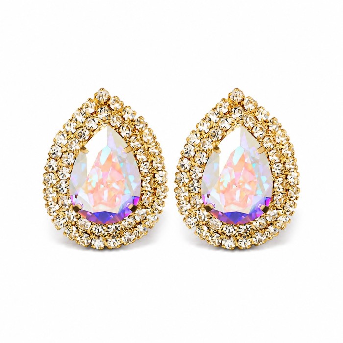 Auskari „Jasmīns (Aurora Borealis)“ ar Swarovski® kristāliem