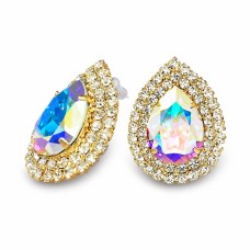Auskari „Jasmīns (Aurora Borealis)“ ar Swarovski® kristāliem