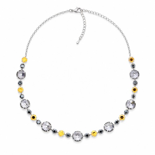 Kāzu kaklarota „Vorteks (Nightfall / Jet Hematite / Aurum)“