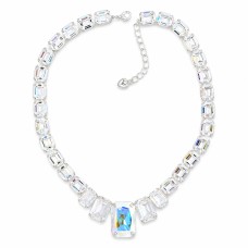 Kāzu kaklarota „Modern (Aurora Borealis)“ ar Swarovski® kristāliem