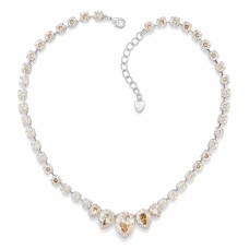 Vestuvinis vėrinys „Leonora (Golden Shadow)“ su Swarovski® kristalais