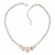 Kāzu kaklarota „Leonora (Golden Shadow)“ ar Swarovski® kristāliem