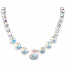 Kāzu kaklarota „Vasara (Aurora Borealis)“ ar Swarovski® kristāliem