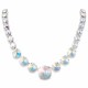 Kāzu kaklarota „Vasara (Aurora Borealis)“ ar Swarovski® kristāliem