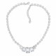 Kāzu kaklarota „Modern II“ ar Swarovski® kristāliem