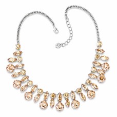 Vestuvinis vėrinys „Kristalo Šakelė (Golden Shadow)“ su Swarovski® kristalais