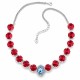 Kāzu kaklarota „Safi šarms (Scarlet)“ ar Swarovski® kristāliem