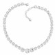 Kāzu kaklarota „Žilbinošais Mirdzums“ ar Swarovski® kristāliem