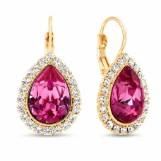 Auskari „Debesu Piliens (Rose)“ ar Swarovski® kristāliem