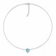 Neredzamais sudraba kulons „Invisible (Aquamarine Blue)“ ar Swarovski® kristālu