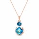 Kulons „Glare (Bermuda Blue)“ ar Preciosa® kristāliem