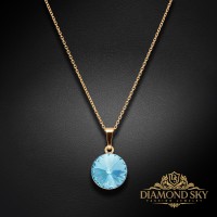 Kulons "Klaris II (Aquamarine Blue)" ar Swarovski™ kristāliem