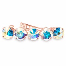 Matu sprādze „Žilbinošais Mirdzums (Aurora Borealis)“ ar Swarovski™ kristāliem