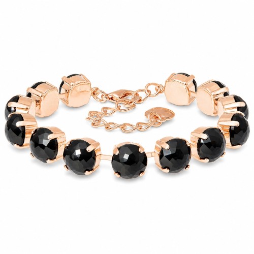 Apyrankė moterims DiamondSky „Eden (Jet)“ su Swarovski karoliukais