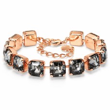 Apyrankė moterims DiamondSky „Imperial (Silver Night)“ su Swarovski karoliukais