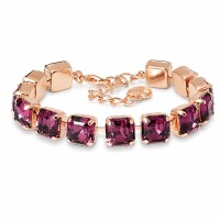 Käevõru naistele DiamondSky „Imperial (Amethyst)“ Swarovski kristallidega
