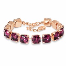 Apyrankė moterims DiamondSky „Imperial (Amethyst)“ su Swarovski karoliukais