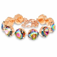 Apyrankė moterims DiamondSky „Akinantis Spindesys IV (Vitrail Medium)“ su Swarovski karoliukais
