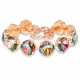 Aproce „Žilbinošais Mirdzums IV (Vitrail Medium)“ ar Swarovski® kristāliem
