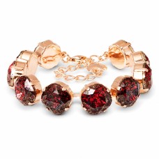 Apyrankė moterims DiamondSky „Glare IV (Scarlet Black Patina)“ su Swarovski karoliukais