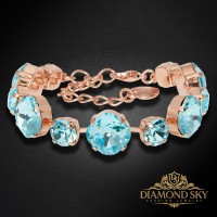 Aproce "Apžilbinošs Mirdzums (Aqua Bohemica)" ar Preciosa™ kristāliem