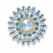 Broša „Lotoss“ ar Swarovski™ kristāliem