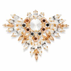Broša „Varavīksnes zieds“ ar Swarovski™ kristāliem