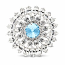 Broša „Lotoss“ ar Swarovski™ kristāliem