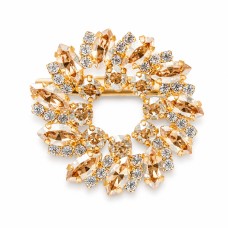 Broša „Kristāla vainags“ ar Swarovski™ kristāliem