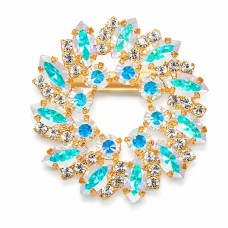 Segė moterims DiamondSky „Crystal Wreath (Aurora Borealis)“ su Swarovski kristalais