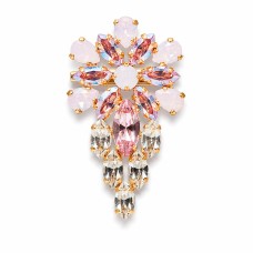 Segė moterims DiamondSky „Mirtel (Rose Water Opal / Light Rose Shimmer)“ su Swarovski kristalais