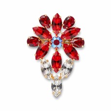 Broša DiamondSky „Mirtele II“ ar Swarovski™ kristāliem