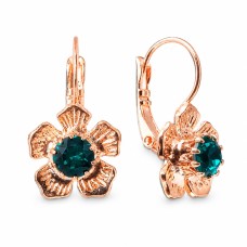 Earrings “Colorful Splendor (Emerald)” created with Crystals by Swarovski®