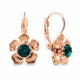 Auskari „Krāsainais Greznums (Emerald)“ ar Swarovski® kristāliem