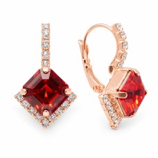 Earrings “Imperial III (Scarlet)” created with Crystals by Swarovski®