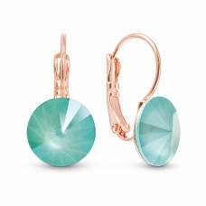 Auskari „Klaris II (Mint Green)“ ar Swarovski™ kristāliem