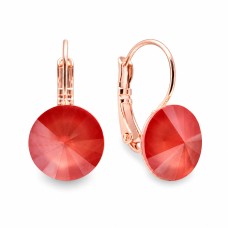 Auskari „Klaris II (Light Coral)“ ar Swarovski™ kristāliem