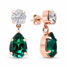 Auskari „Venēra IV (Emerald)“ ar Preciosa™ kristāliem