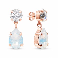 Auskari „Venēra IV (White Opal)“ ar Swarovski™ kristāliem