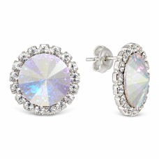 Auskari „Clarice X (Aurora Borealis)“ ar Preciosa® kristāliem