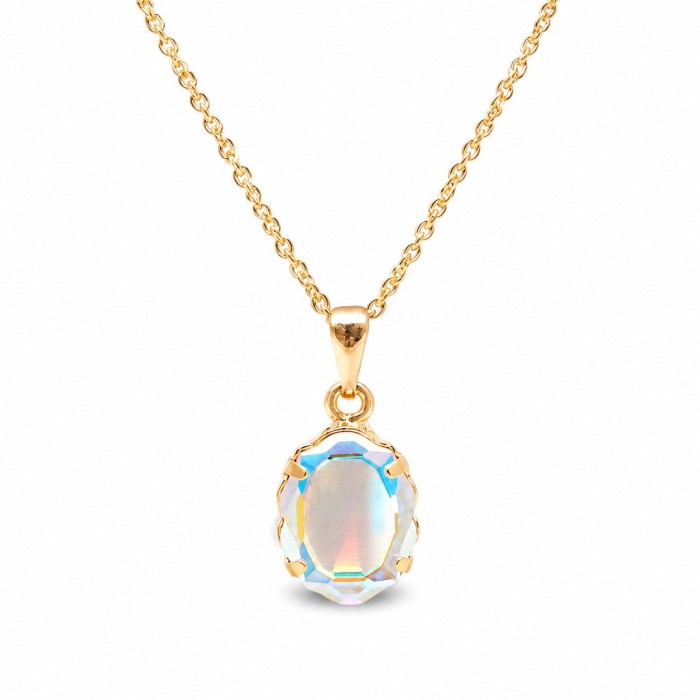 Komplekts „Baroka Spogulis (Aurora Borealis)“ ar Swarovski® kristāliem