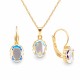 Komplekts „Baroka Spogulis (Aurora Borealis)“ ar Swarovski® kristāliem