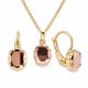 Jewelry Set “Baroque Mirror” (Rose Gold) embellished with Crystals by Swarovski®