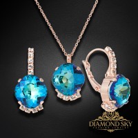 Komplekts "Krēta (Bermuda Blue)" ar Preciosa™ kristāliem