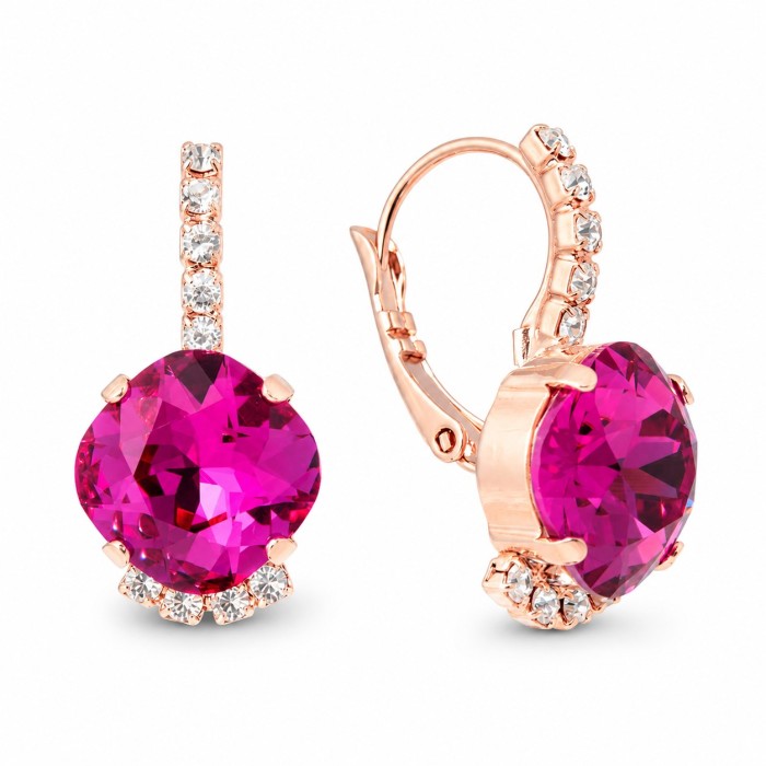 Komplekts sievietēm „Krēta (Fuchsia)“ ar Preciosa® kristāliem
