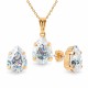 Komplekts sievietēm „Venus II (White Patina)“ ar Swarovski® kristāliem