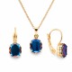 Komplekts „Baroka Spogulis (Meridian Blue)“ ar Swarovski® kristāliem