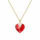 Sudraba komplekts sievietēm „Mīļais Valentīns (Light Siam)“ ar Swarovski® kristāliem
